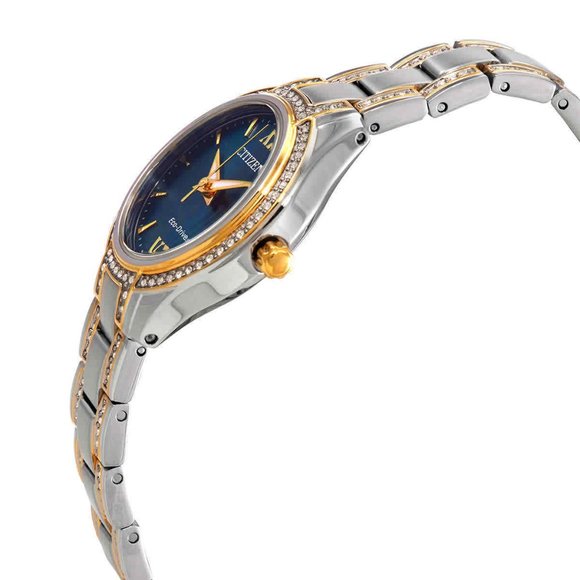 New Citizen Crystal Blue Dial Ladies Watch